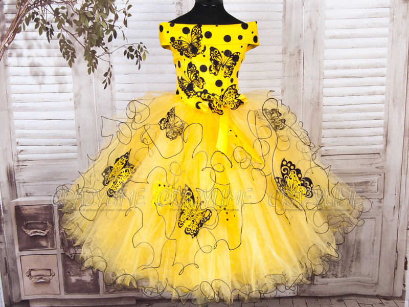 Нарядное платье для девочки "Чарующая бабочка"