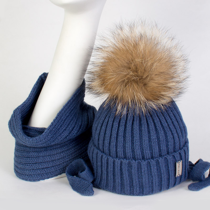 Комплект для мальчика зимний: шапка+снуд