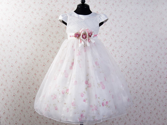 Нарядное детское платье "Розочки"