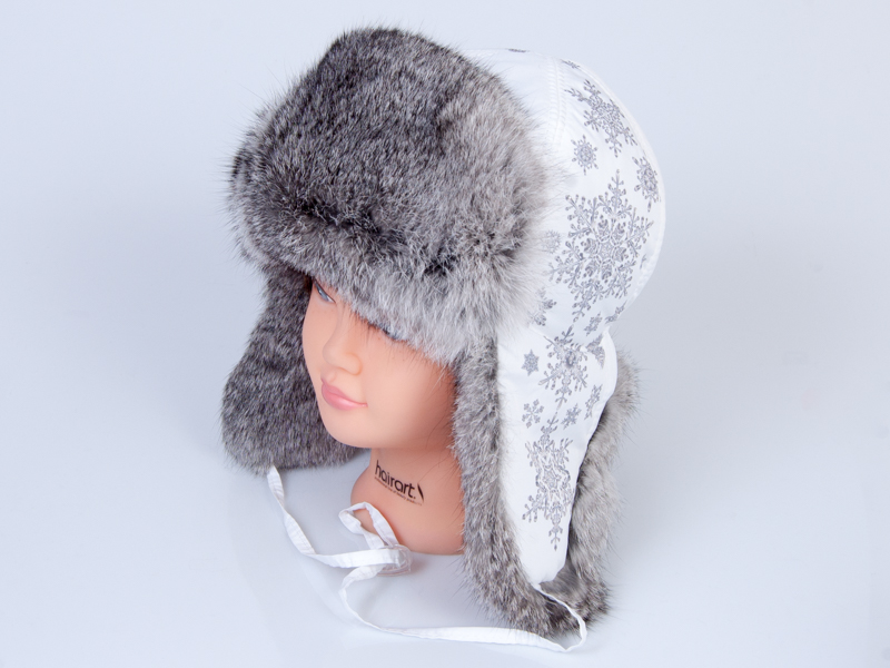 Ушанка зимняя из кролика