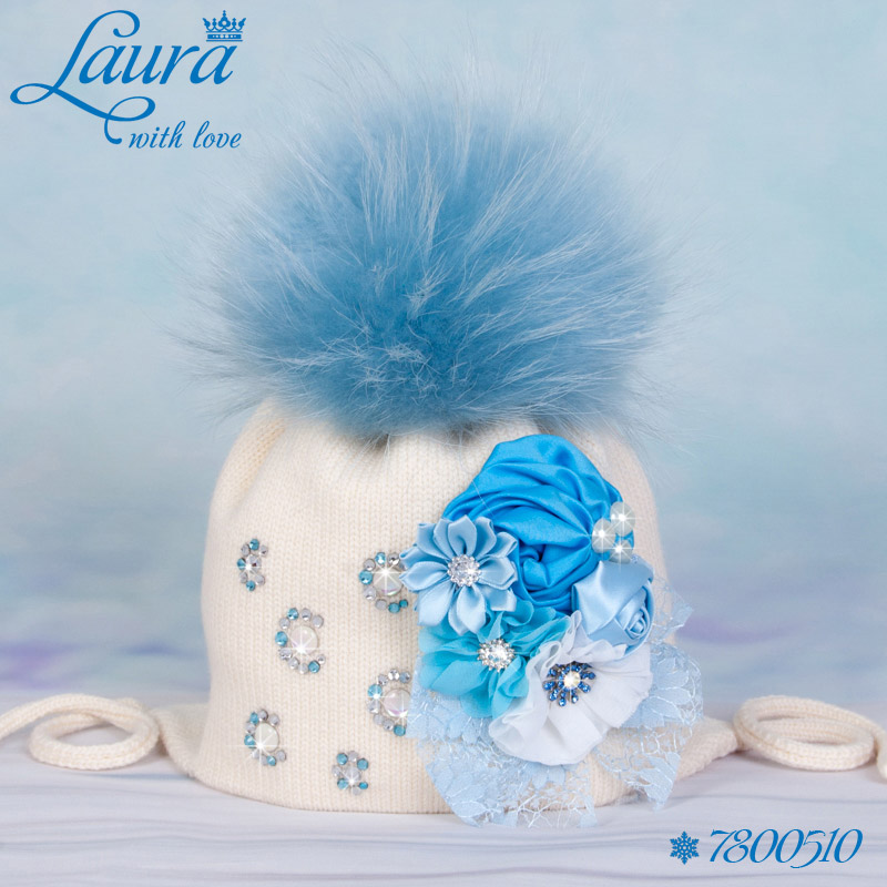 Шапка Laura с помпоном, зимняя