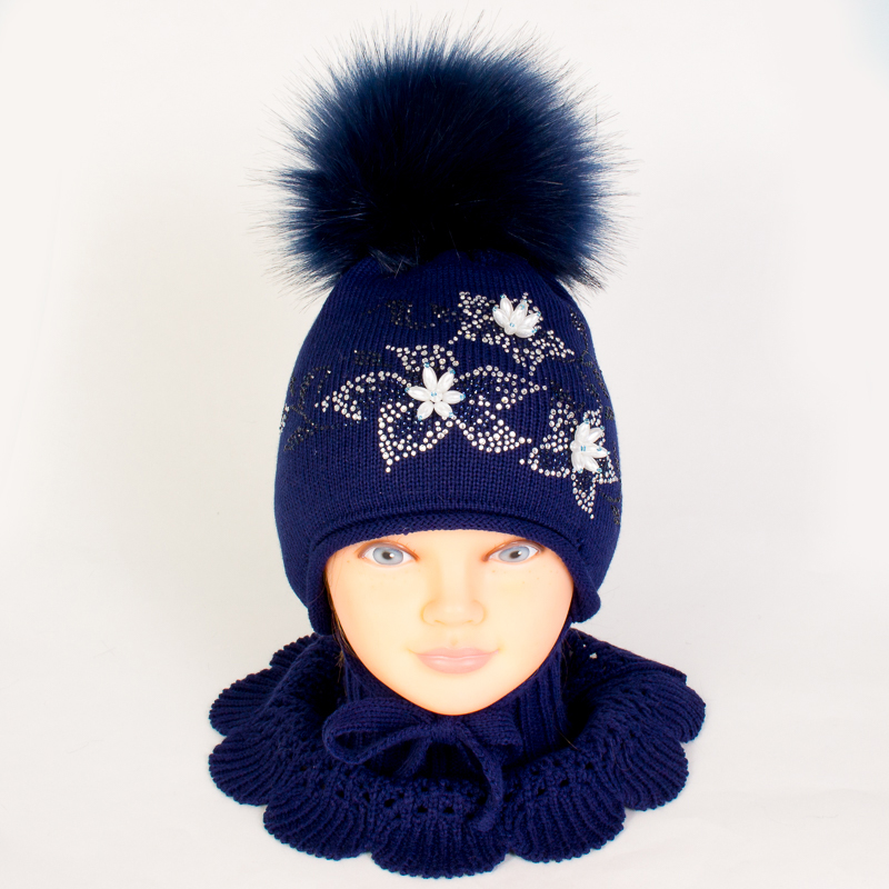 Комплект зимний: шапка+манишка