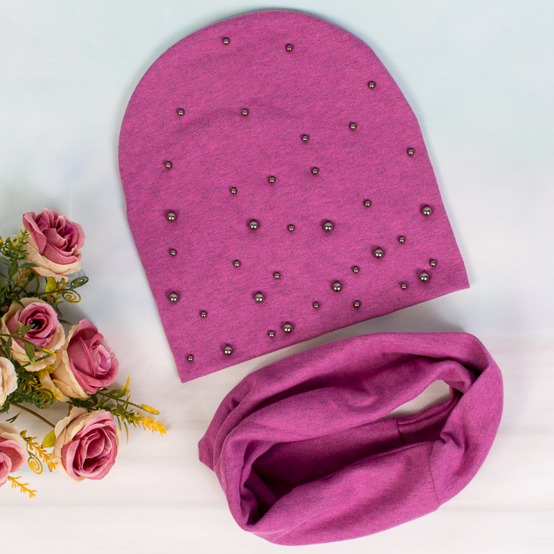 Комплект трикотажный с бусинками