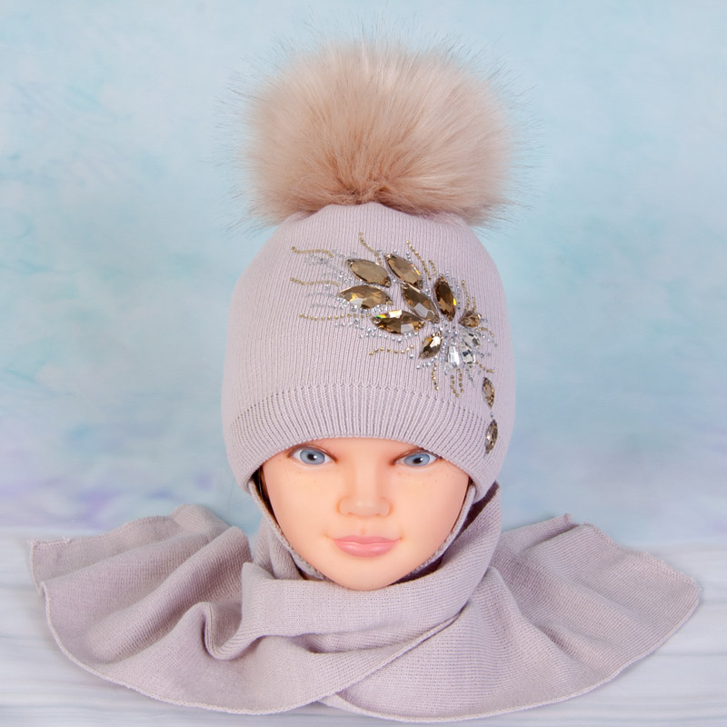 Комплект зимний: шапка+шарф