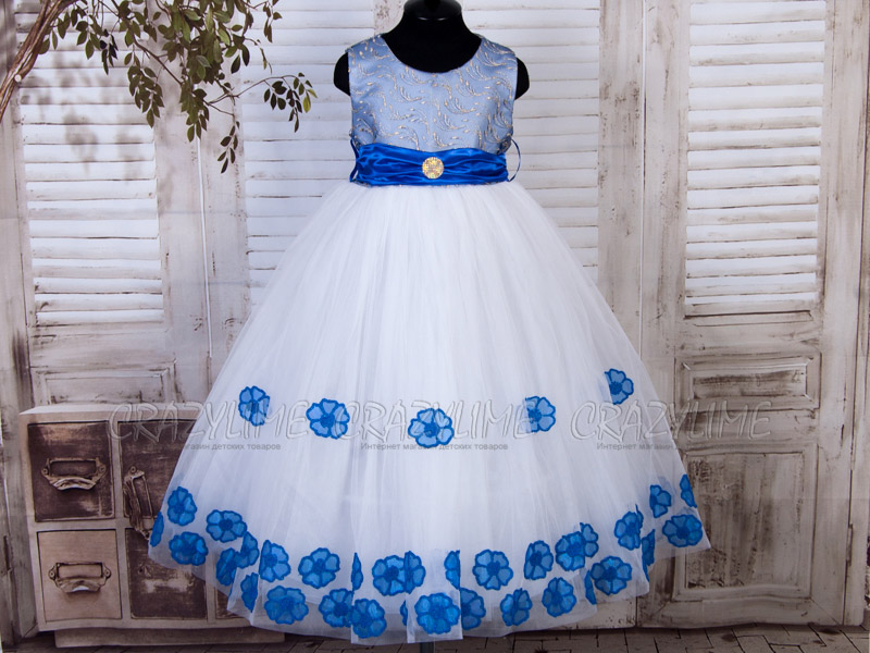Нарядное платье для девочки "Ромашки"