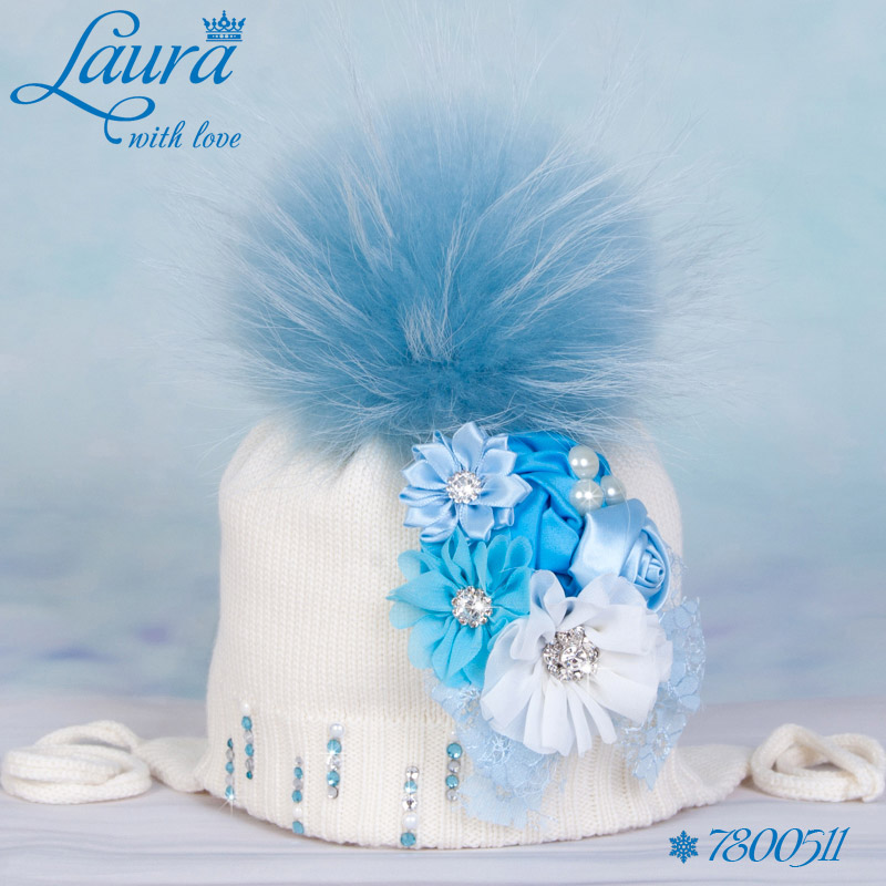 Шапка Laura с помпоном, зимняя