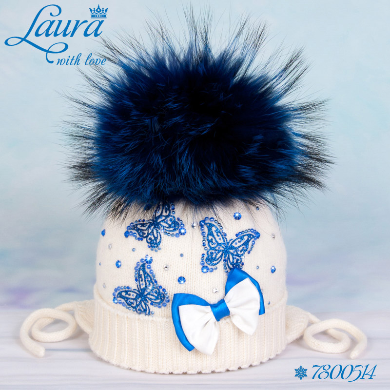 Шапка Laura с помпоном, зимняя